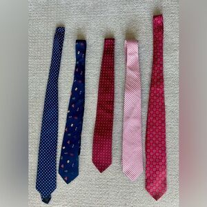 Brooks Brothers Men's Tie Collection - Navy, Burgundy, Pink